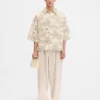 Das Aloe-Hemd Boxy-Hemd aus Bananen-Jacquard