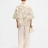 Das Aloe-Hemd Boxy-Hemd aus Bananen-Jacquard
