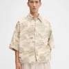 Das Aloe-Hemd Boxy-Hemd aus Bananen-Jacquard