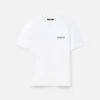 Das Dubai-Adress-T-Shirt Kurzarm-T-Shirt mit aufgedruckter Adresse und Logo