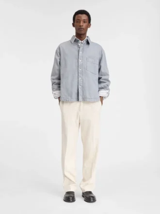 Das Boulanger-Hemd Puffiges Denim-Overshirt