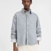 Das Boulanger-Hemd Puffiges Denim-Overshirt