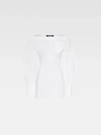Das Casaco-Hemdkleid Hemdkleid mit U-Boot-Ausschnitt