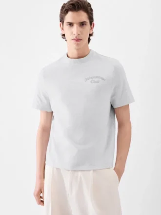 Das Club-T-Shirt Kurzarm-T-Shirt mit Jacquemus Club-Stickerei