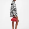 Das Cuadro-Hemd Asymmetrisches Hemd mit Zebra-Arty-Print
