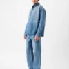 Das Denimhemd von Simon de-Nîmes Gerades Denimhemd