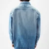 Das Denimhemd von Simon de-Nîmes Gerades Denimhemd