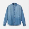 Das Denimhemd von Simon de-Nîmes Gerades Denimhemd