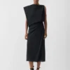 Das Drap-Kleid Asymmetrisches Etuikleid