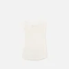 Das drapierte Tanktop aus Plumetis-Strick