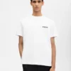 Das Dubai-Adress-T-Shirt Kurzarm-T-Shirt mit aufgedruckter Adresse und Logo