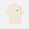 Das Erdbeer-T-Shirt Logo-T-Shirt mit Erdbeer-Aufnäher