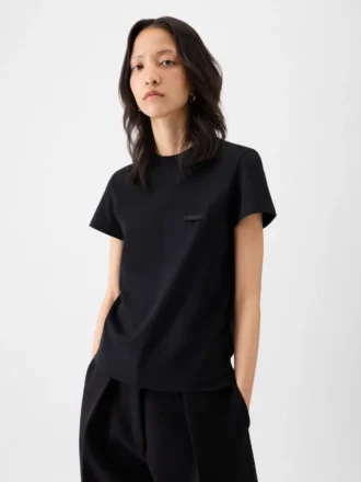Das Gros Grain Kurzarm-T-Shirt Grosgrain-Logo-T-Shirt