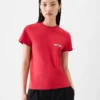 Das Gros Grain Kurzarm-T-Shirt Grosgrain-Logo-T-Shirt