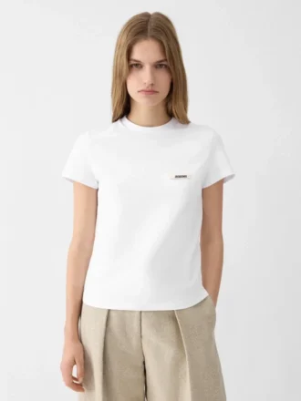 Das Gros Grain Kurzarm-T-Shirt Grosgrain-Logo-T-Shirt