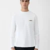 Das Gros Grain Langarm-T-Shirt Langarm-T-Shirt mit Grosgrain-Logo