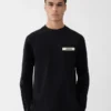 Das Gros Grain Langarm-T-Shirt Langarm-T-Shirt mit Grosgrain-Logo