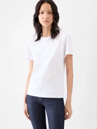 Das J-T-Shirt Besticktes T-Shirt