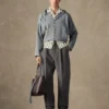 Das Jeanshemd Bowlinghemd mit Entenprint