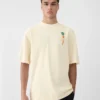Das Karotten-T-Shirt Logo-T-Shirt mit Karottenaufnäher Das Karotten-T-Shirt Logo-T-Shirt mit Karottenaufnäher