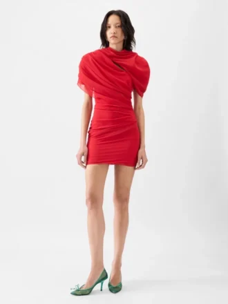 Das Kleid Castagna Drapiertes Minikleid