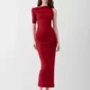 Das Kleid „Drapeado” Drapiertes Midikleid