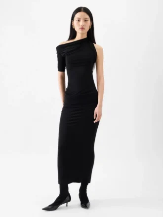 Das Kleid „Drapeado” Drapiertes Midikleid