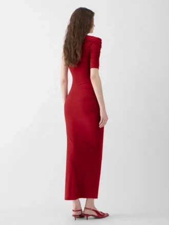 Das Kleid „Drapeado” Drapiertes Midikleid