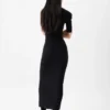 Das Kleid „Drapeado” Drapiertes Midikleid