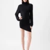 Das Kleid Spallina Drapiertes Rollkragenkleid