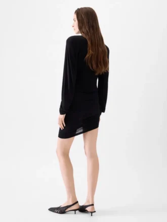 Das Kleid Spallina Drapiertes Rollkragenkleid
