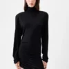 Das Kleid Spallina Drapiertes Rollkragenkleid