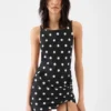 Das Kleid Spiaggia Kleid mit quadratischem Ausschnitt und integriertem Body