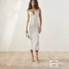 Das Kleid Valérie Ausgefranstes, tailliertes Kleid
