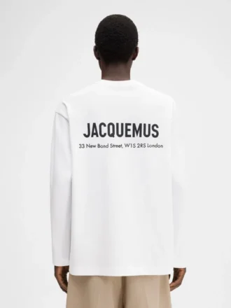 Das London Address Langarm-T-Shirt Langarm-T-Shirt mit aufgedruckter Adresse und Logo – exklusiv online und in unserem Londoner Store erhältlich