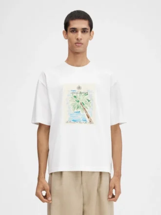 Das Marino-T-Shirt T-Shirt mit Postkartenaufdruck