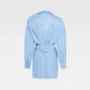 Das Mini-Hemdkleid Asymmetrisches Hemdkleid