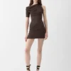 Das Mini-Kleid „Drapeado” Drapiertes Mini-Kleid