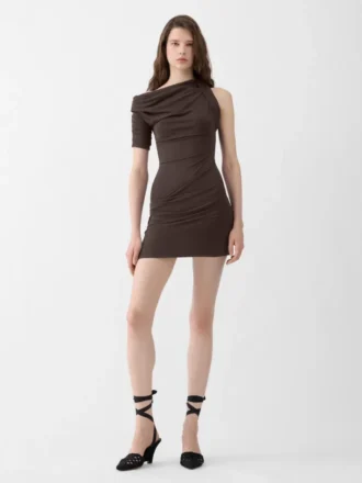 Das Mini-Kleid „Drapeado” Drapiertes Mini-Kleid