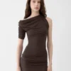 Das Mini-Kleid „Drapeado” Drapiertes Mini-Kleid