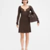 Das Minikleid Pralù Minikleid mit langen Ärmeln und Wellenkante