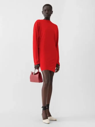 Das Mistral-Kleid Kleid mit Wasserfallausschnitt am Rücken