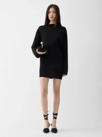 Das Mistral-Kleid Kleid mit Wasserfallausschnitt am Rücken
