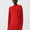 Das Mistral-Kleid Kleid mit Wasserfallausschnitt am Rücken