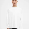 Das New York Address Langarm-T-Shirt Langarm-T-Shirt mit aufgedruckter Adresse und Logo – exklusiv online und in unserem New Yorker Store erhältlich