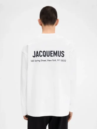 Das New York Address Langarm-T-Shirt Langarm-T-Shirt mit aufgedruckter Adresse und Logo – exklusiv online und in unserem New Yorker Store erhältlich
