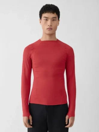 Das Oberteil mit Stehkragen Jacquemus + Nike Langärmliges Oberteil – Zusammenarbeit zwischen Jacquemus und Nike