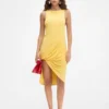 Das Peplo-Minikleid Minikleid mit quadratischem Ausschnitt