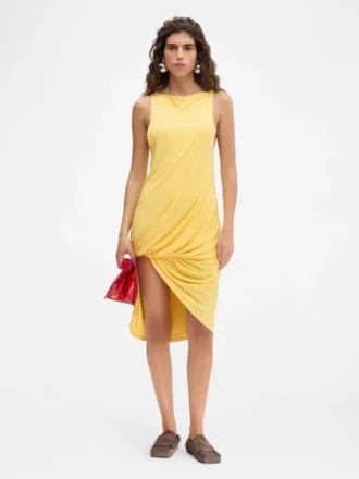 Das Peplo-Minikleid Minikleid mit quadratischem Ausschnitt