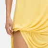 Das Peplo-Minikleid Minikleid mit quadratischem Ausschnitt